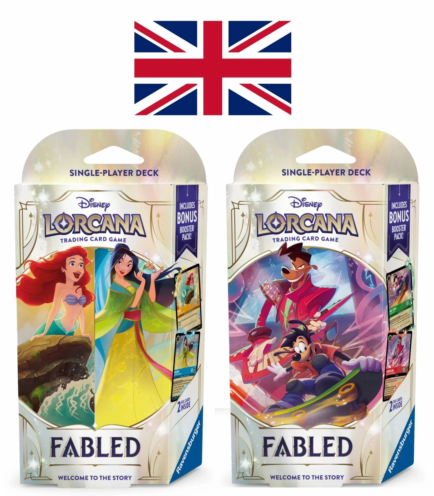 Miniature Statue TV show DISNEY - Lorcana - Trading Cards Boite de 8 Starters Chapitre 9 - EN