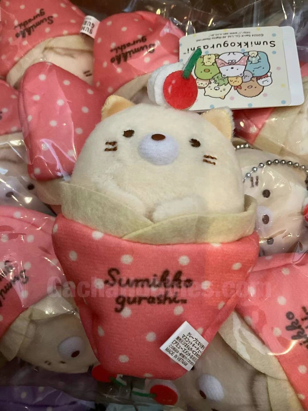 Collectible Hobby Sumikko Gurashi Neko Crepe Small Plush Keychain (In-stock)