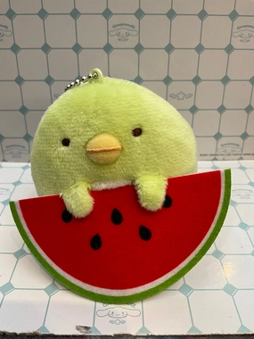 Sumikko Gurashi Penguin? with Watermelon Small Plush Keychain (In-stock) Horror Icon