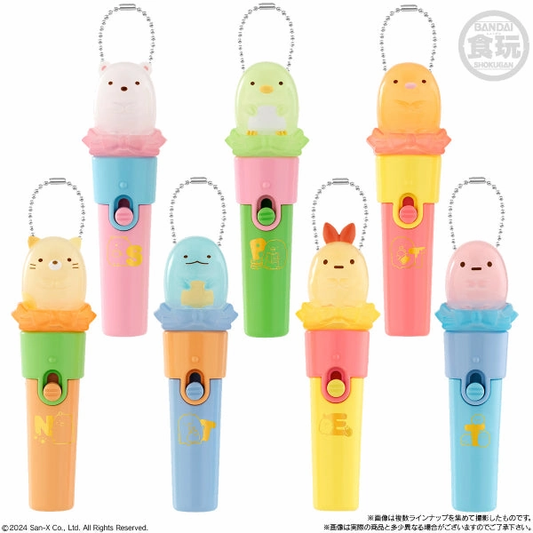 SUMIKKOGURASHI LIGHT STICK CHARM W/O GUM (set of 7) ????? ???????? ?l??? Sumiko Sumikko ?i?? ??? ??? Gaming Figure Creative Display