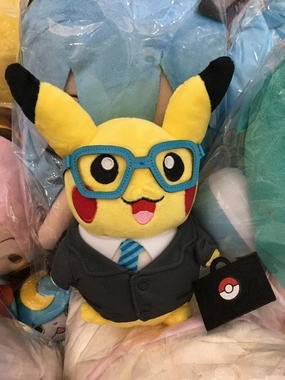 Movie Statue Pokemon Centre Business Pikachu Small Plush (In-stock)
