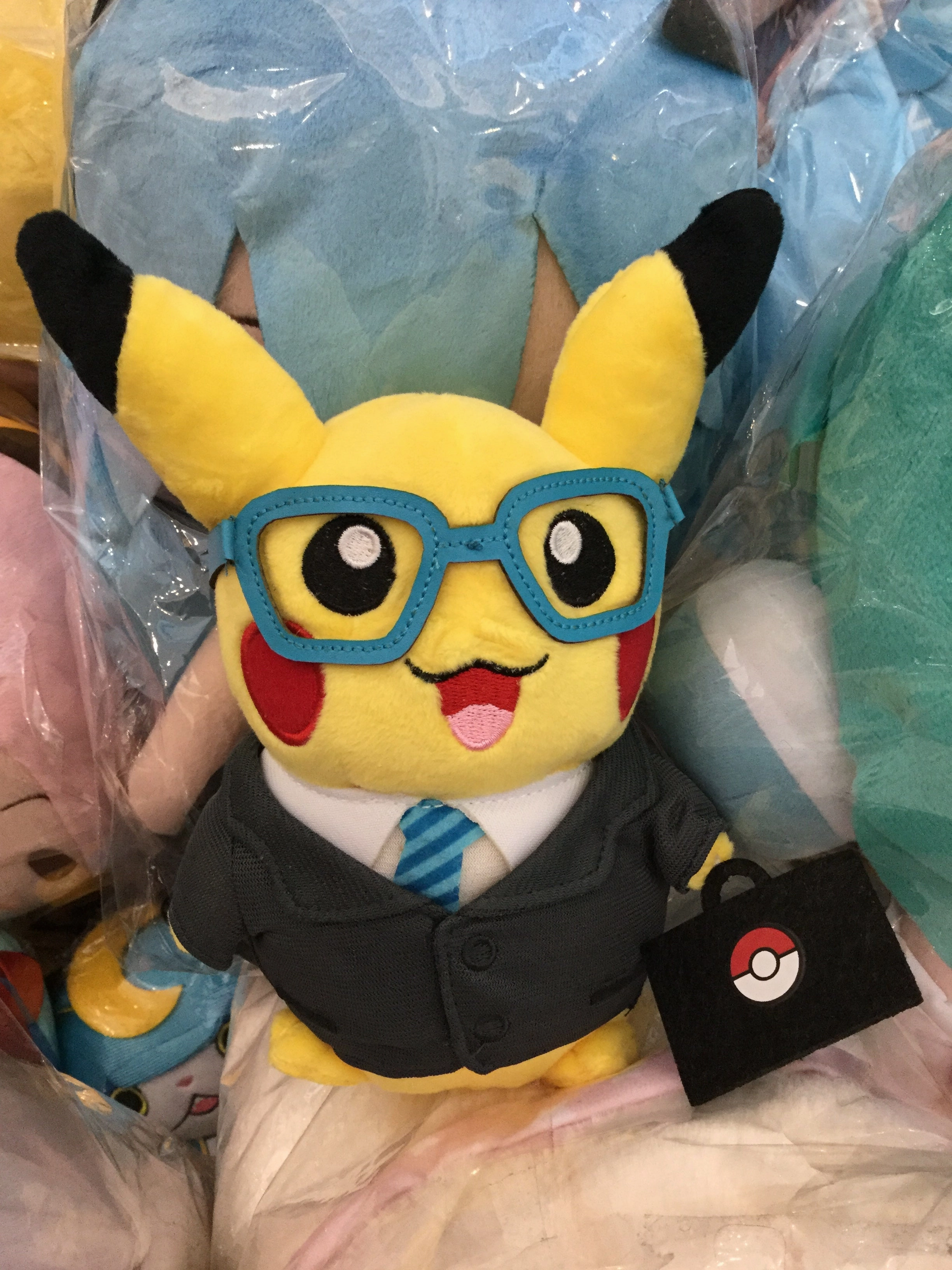 Movie Statue Pokemon Centre Business Pikachu Small Plush (In-stock)