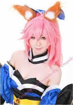 Collectible Decor Superhero Statue "Fate/Grand Order" Tamamo-no-Mae(with bangs) style cosplay wig