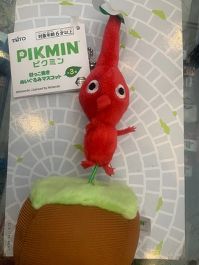 PVC Collectible Teen Bedroom Taito Red Pikmin Small Plush Keychain (In-stock)