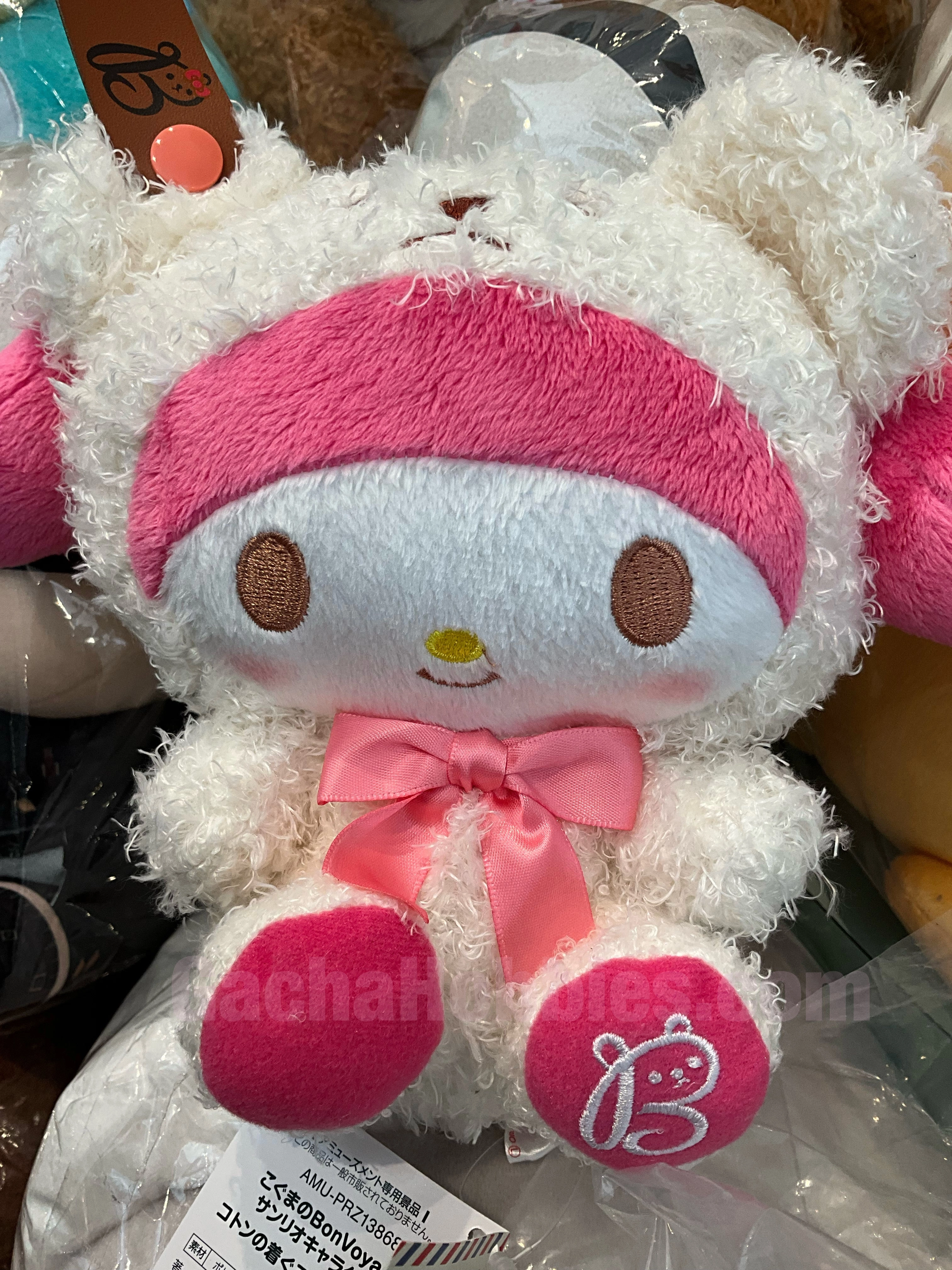 FuRyu Sanrio Character Bon Voyage Melody Fluffy Small Plush (In-stock) Message Option