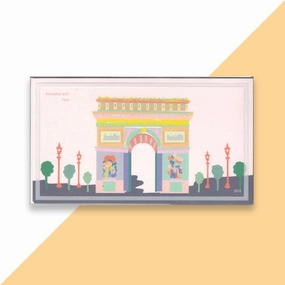 World Landmark Wood DIY 3D Puzzle & Postcard Paris Triumphal Arch Biodegradable material Special Edition