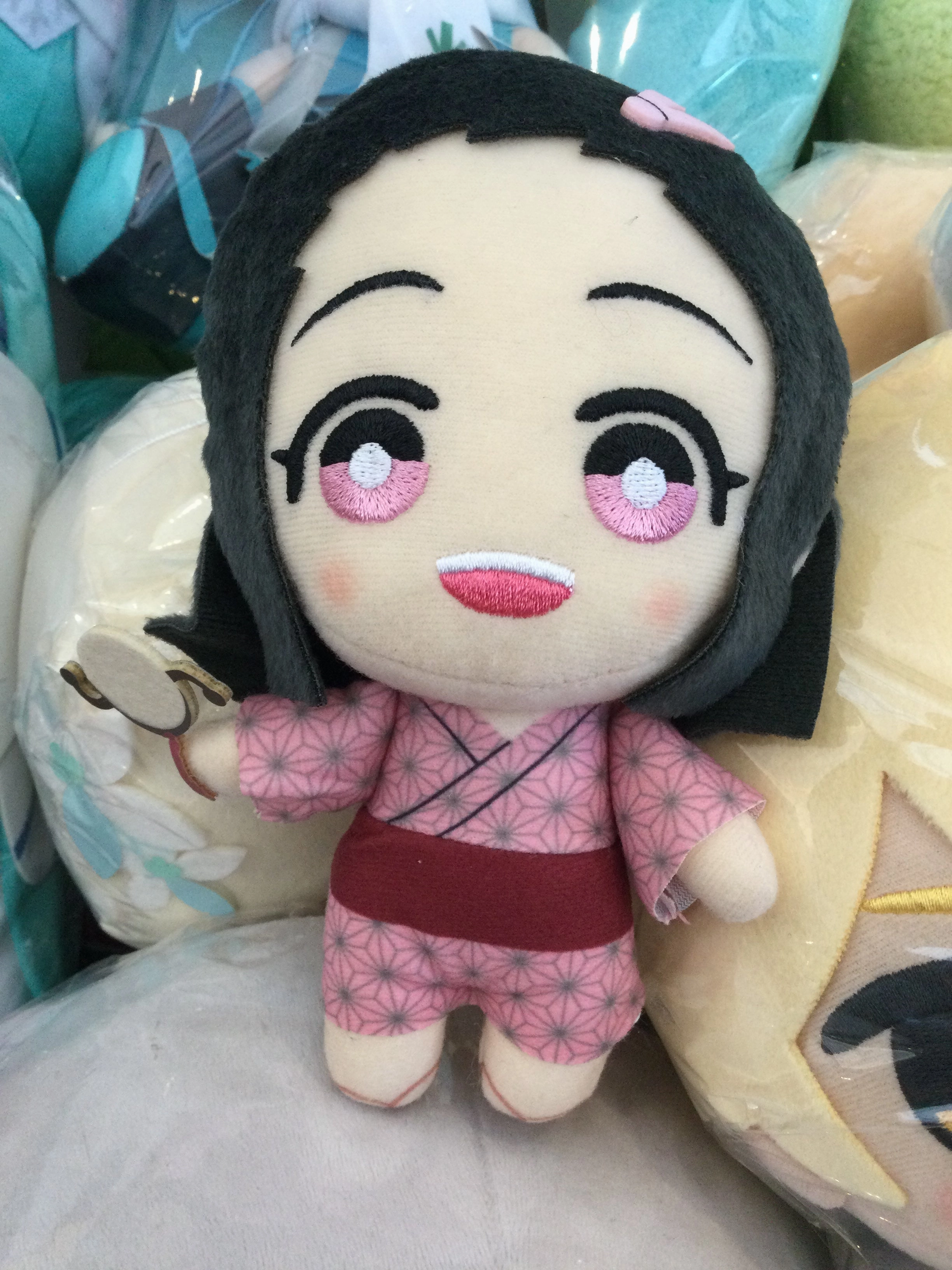 Kids Room Tomonui Kimetsu no Yaiba Demon Slayer Nezuko Kamado Small Plush Keychain Type B (In-stock)