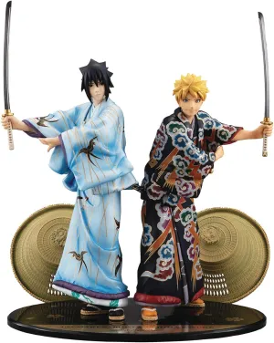 G.E.M. Series NARUTO Naruto Uzumaki & Sasuke Uchiha Kabuki EDITION SET Complete Figure Craft Project World Collector