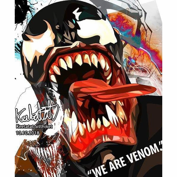 International Brand Gender Neutral Venom Marvel Pop Art Poster Wall Decoration Drawing