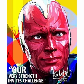 NFT Figure Vision Marvel Pop Art Poster Wall Decoration Drawing