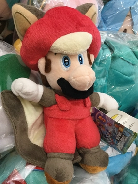 Branded Product Super Mario Bros Mario Flying Squirrel Small Plush (In-stock)