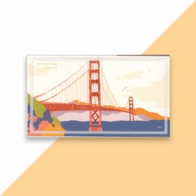 World Landmark Wood DIY 3D Puzzle & Postcard Golden Gate Bridge San Francisco Avid Fan Sci-Fi Robot