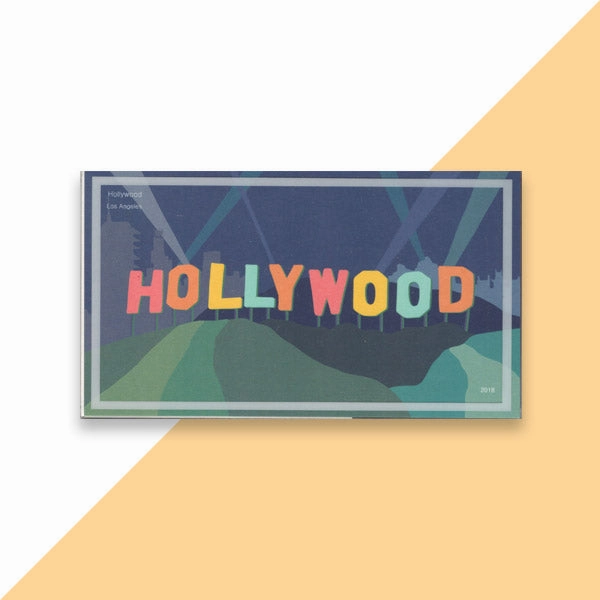 Character Decor World Landmark Wood DIY 3D Puzzle & Postcard Los Angeles Hollywood