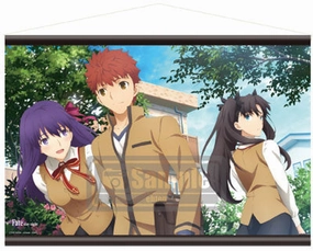 Premium Display Movie "Fate/stay night [Heaven's Feel]" - A1 Wall Scroll (Sakura & Shirou & Rin)